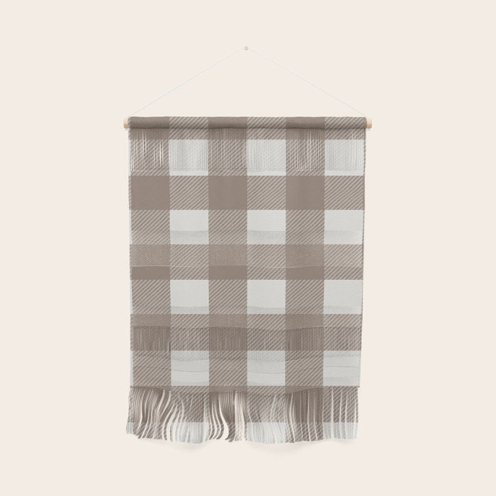 Gingham Cloth / Mocha Checks Wall Hanging Gallery Image 1
