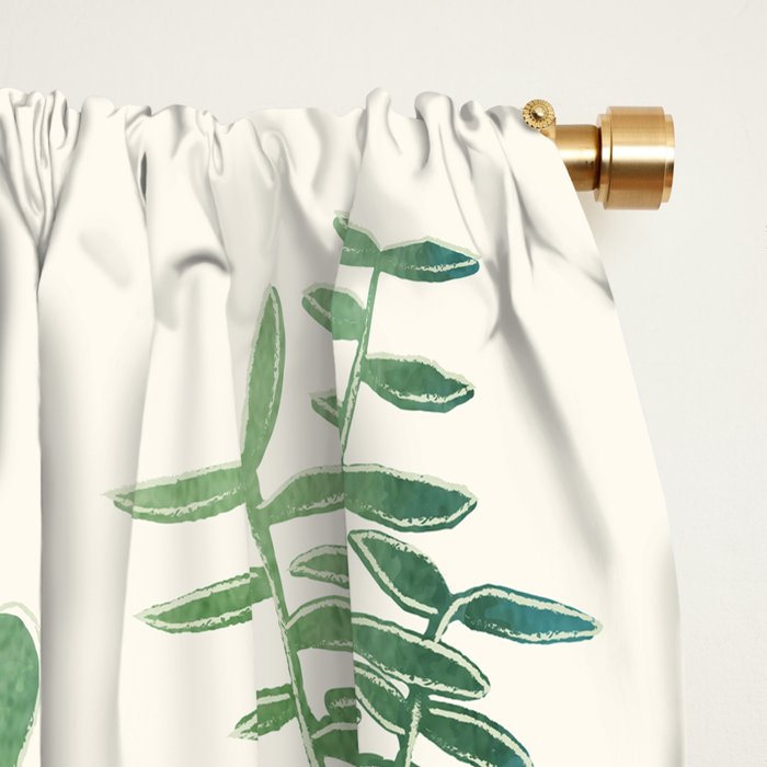 Little Plant Pots Window Curtain Gallery Image 2