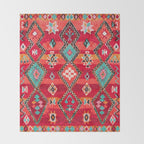 Epic Red Oriental Anthropologie Berber Atlas Moroccan Style Throw Blanket Gallery Image 2