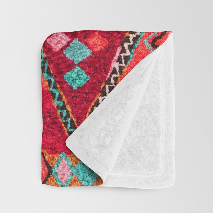 Epic Red Oriental Anthropologie Berber Atlas Moroccan Style Throw Blanket Gallery Image 3