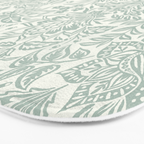 Jacobean Floral - sagebrush  Bath Mat Gallery Image 3