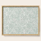 Jacobean Floral - sagebrush  Serving Tray Gallery Image 1