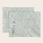 Jacobean Floral - sagebrush  Placemat Gallery Image 1