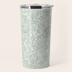 Jacobean Floral - sagebrush  Travel Mug Gallery Image 1