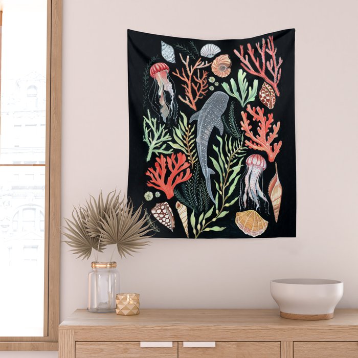 Whale shark Wall Tapestry Gallery Image 2