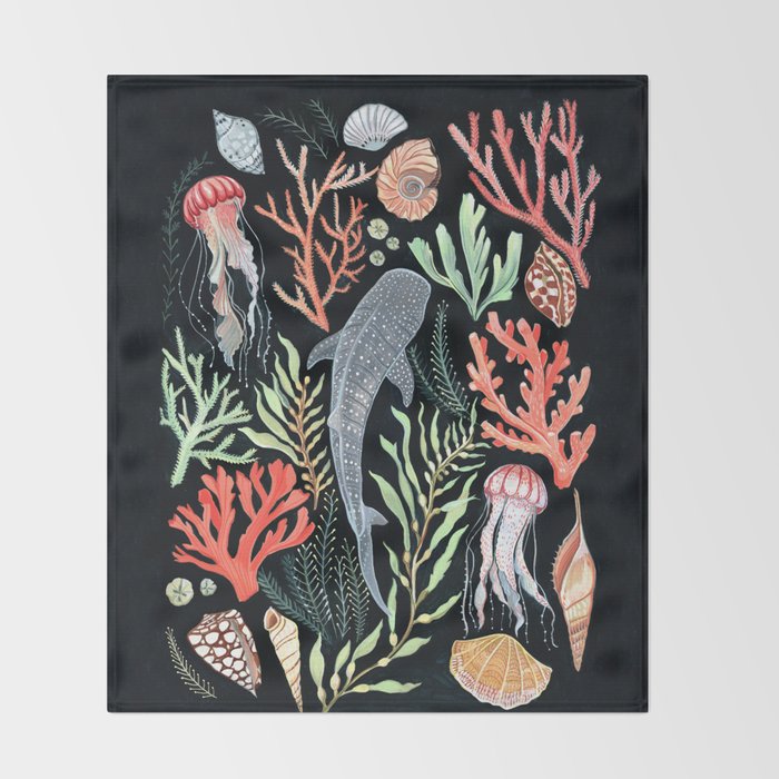 Whale shark Throw Blanket Gallery Image 2