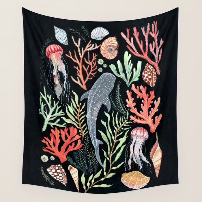 Whale shark Wall Tapestry Gallery Image 1