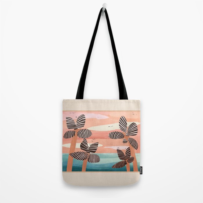 Tropical Sunset Palms III Tote Bag Gallery Image 2