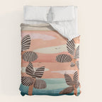 Tropical Sunset Palms III Duvet Cover Gallery Image 6