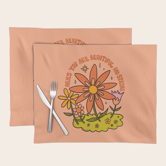 Aries Flower Placemat Gallery Image 1