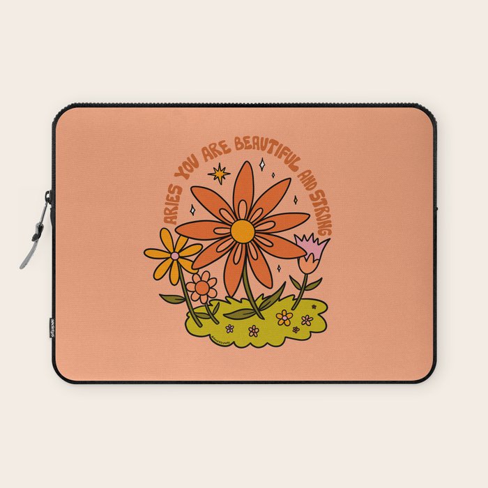 Aries Flower Laptop Sleeve Gallery Image 1