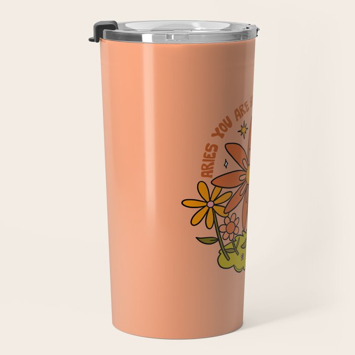 Aries Flower Travel Mug Gallery Image 3