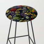 Flying Fox and Floral Pattern Stool Gallery Image 2