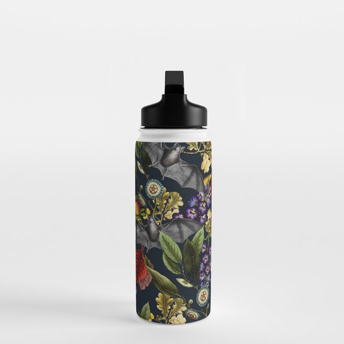 Flying Fox and Floral Pattern Water Bottle Gallery Image 3