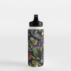 Flying Fox and Floral Pattern Water Bottle Gallery Image 3