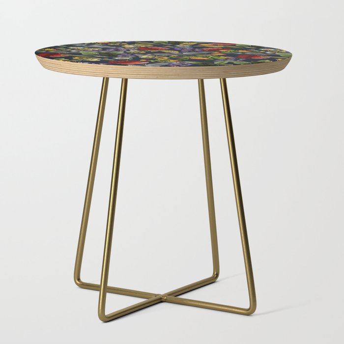 Flying Fox and Floral Pattern Side Table Gallery Image 1