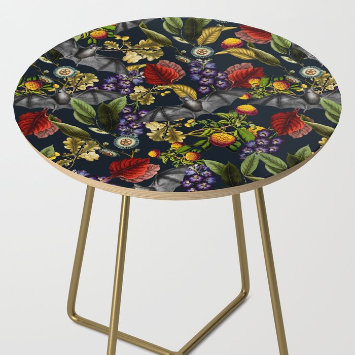 Flying Fox and Floral Pattern Side Table Gallery Image 2