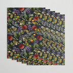 Flying Fox and Floral Pattern Wrapping Paper Gallery Image 3