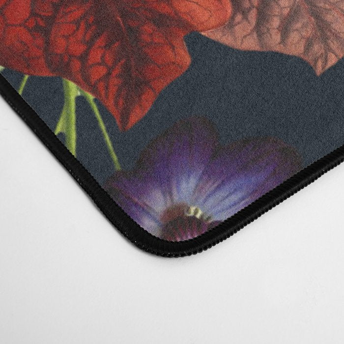 Flying Fox and Floral Pattern Desk Mat Gallery Image 4
