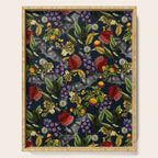 Flying Fox and Floral Pattern Serving Tray Gallery Image 1