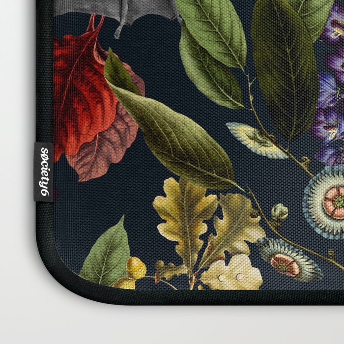 Flying Fox and Floral Pattern Laptop Sleeve Gallery Image 3