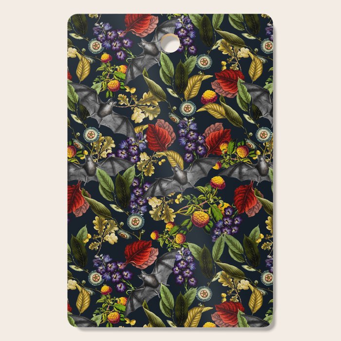 Flying Fox and Floral Pattern Cutting Board Gallery Image 1