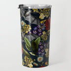 Flying Fox and Floral Pattern Travel Mug Gallery Image 3
