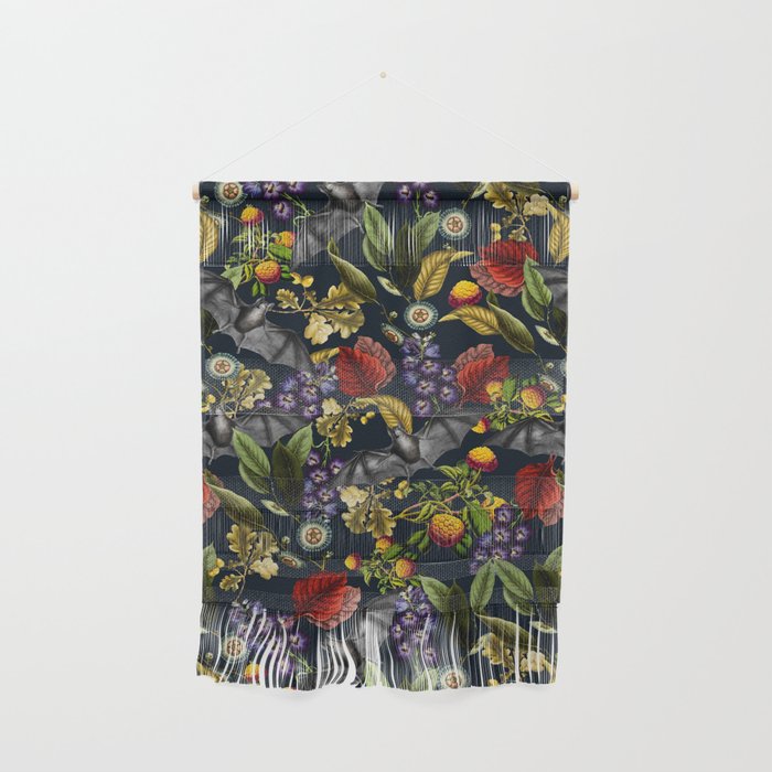 Flying Fox and Floral Pattern Wall Hanging Gallery Image 1