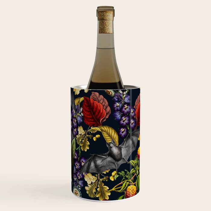 Flying Fox and Floral Pattern Wine Chiller Gallery Image 1
