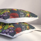 Flying Fox and Floral Pattern Pillow Sham Gallery Image 3