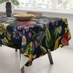 Flying Fox and Floral Pattern Tablecloth Gallery Image 3