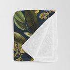Flying Fox and Floral Pattern Throw Blanket Gallery Image 3