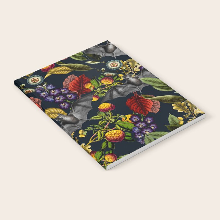 Flying Fox and Floral Pattern Notebook Gallery Image 2