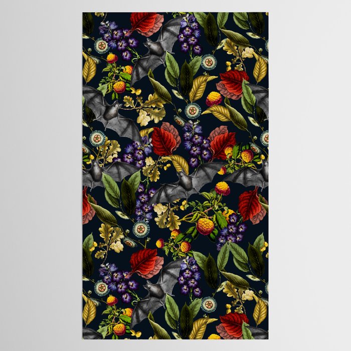 Flying Fox and Floral Pattern Tablecloth Gallery Image 2