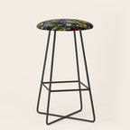 Flying Fox and Floral Pattern Stool Gallery Image 1