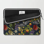 Flying Fox and Floral Pattern Laptop Sleeve Gallery Image 2