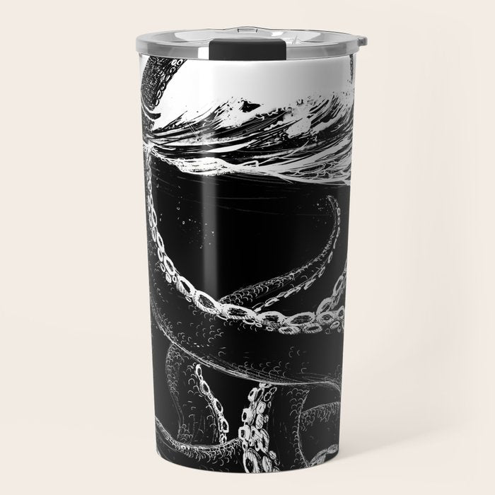 Kraken Rules the Sea Travel Mug Gallery Image 1