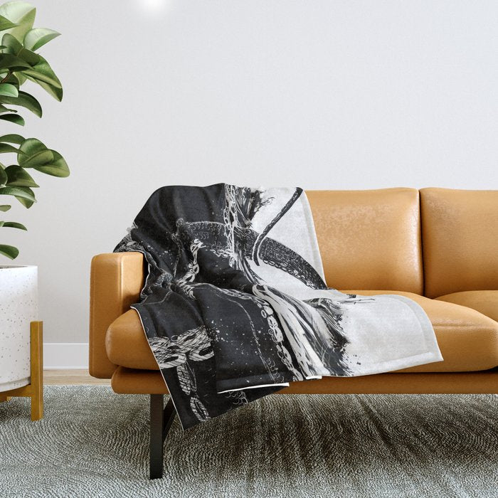 Kraken Rules the Sea Throw Blanket Gallery Image 1