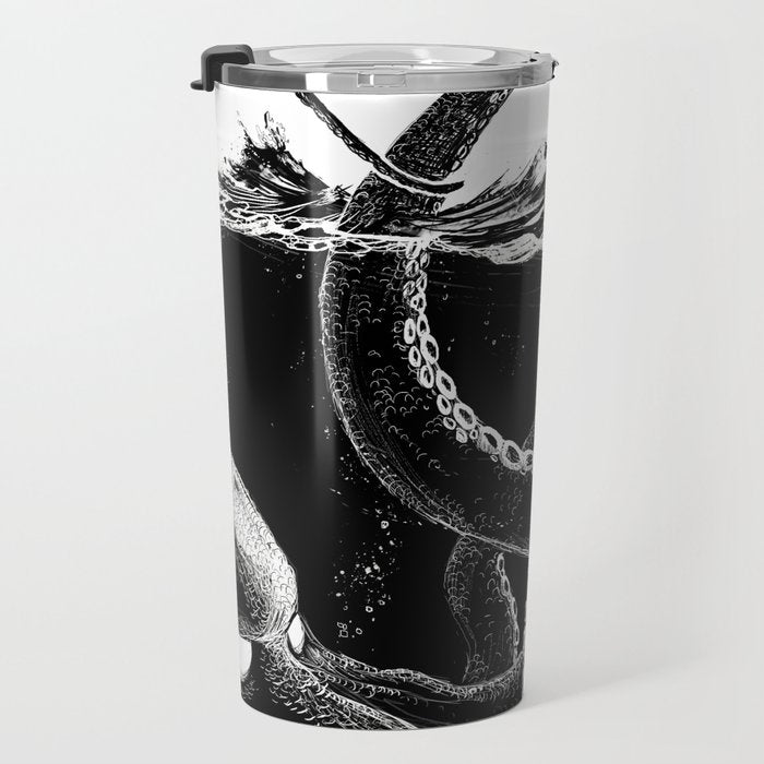 Kraken Rules the Sea Travel Mug Gallery Image 3