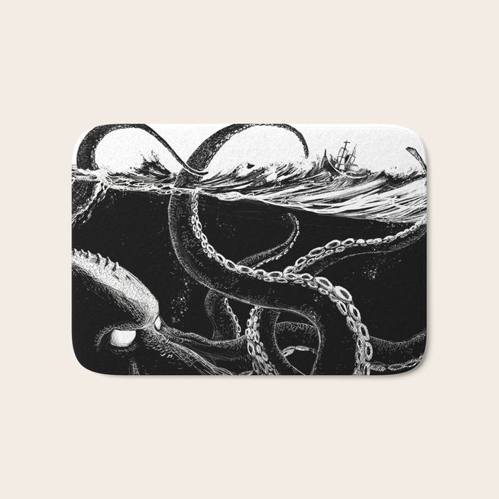 Kraken Rules the Sea Bath Mat Gallery Image 1