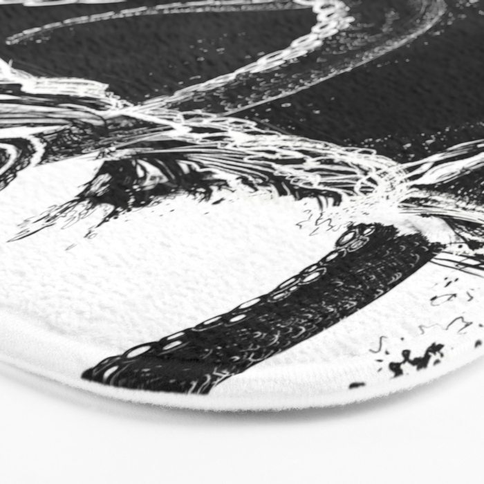 Kraken Rules the Sea Bath Mat Gallery Image 3