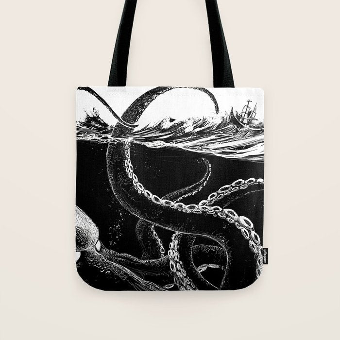 Kraken Rules the Sea Tote Bag Gallery Image 1