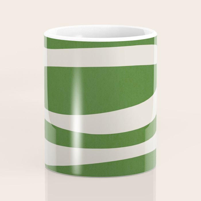 Abstract-botanical 21-green Coffee Mug Gallery Image 4