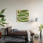 Abstract-botanical 21-green Wood Wall Art Gallery Image 2