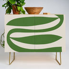 Abstract-botanical 21-green Credenza Gallery Image 1