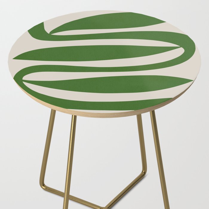 Abstract-botanical 21-green Side Table Gallery Image 2