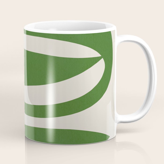Abstract-botanical 21-green Coffee Mug Gallery Image 1