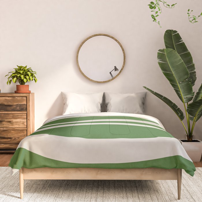 Abstract-botanical 21-green Comforter Gallery Image 3