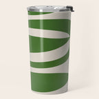 Abstract-botanical 21-green Travel Mug Gallery Image 2