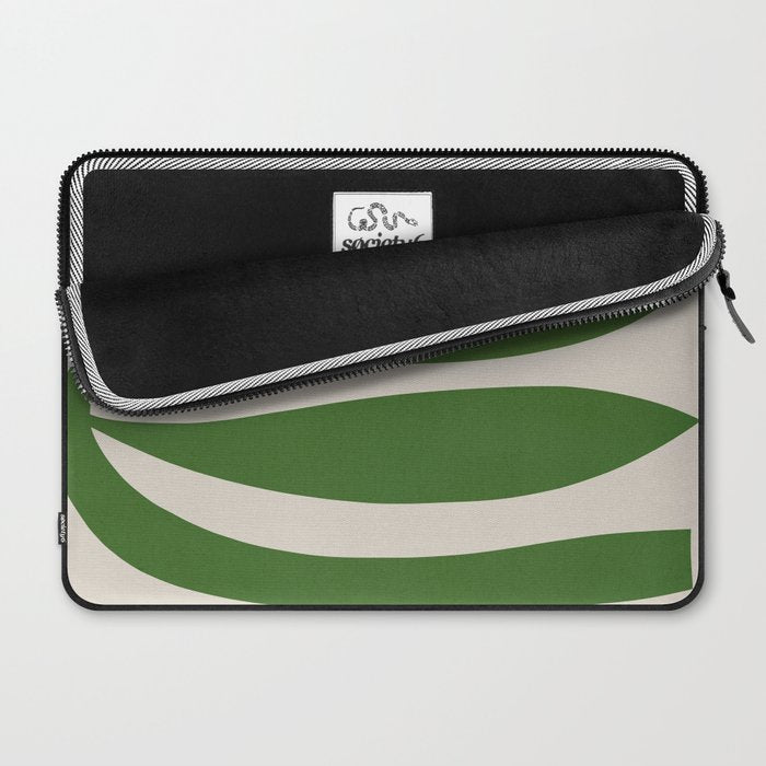 Abstract-botanical 21-green Laptop Sleeve Gallery Image 2